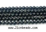 CAE322 15.5 inches 8mm round astrophyllite gemstone beads