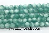 CAS332 15.5 inches 10mm round peacock angelite gemstone beads