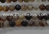 CAA1035 15.5 inches 4mm round dragon veins agate beads wholesale