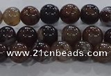 CAA1036 15.5 inches 6mm round dragon veins agate beads wholesale