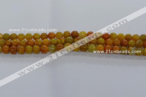 CAA1042 15.5 inches 8mm round dragon veins agate beads wholesale