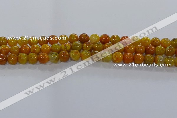 CAA1043 15.5 inches 10mm round dragon veins agate beads wholesale