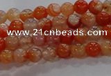 CAA1045 15.5 inches 4mm round dragon veins agate beads wholesale