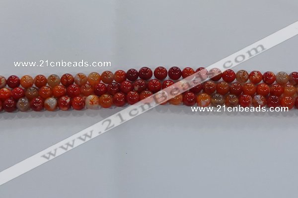 CAA1046 15.5 inches 6mm round dragon veins agate beads wholesale