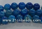 CAA1056 15.5 inches 6mm round dragon veins agate beads wholesale