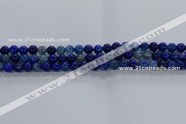 CAA1061 15.5 inches 6mm round dragon veins agate beads wholesale