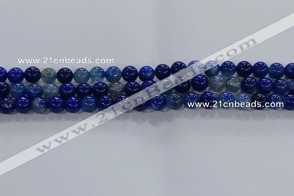 CAA1062 15.5 inches 8mm round dragon veins agate beads wholesale