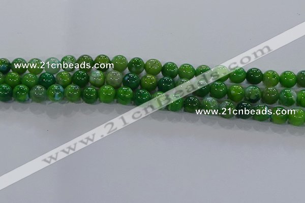 CAA1068 15.5 inches 10mm round dragon veins agate beads wholesale