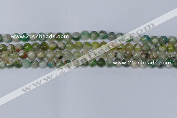 CAA1090 15.5 inches 6mm round sakura agate gemstone beads