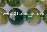 CAA1110 15.5 inches 15*18mm rondelle sakura agate gemstone beads