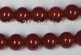 CAA112 15.5 inches 10mm round red agate gemstone beads wholesale