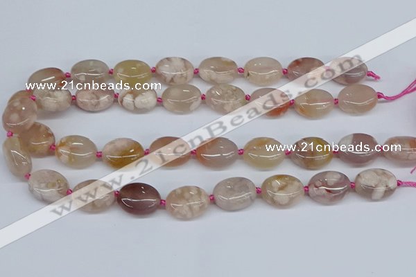 CAA1120 15.5 inches 15*20mm nuggets sakura agate gemstone beads