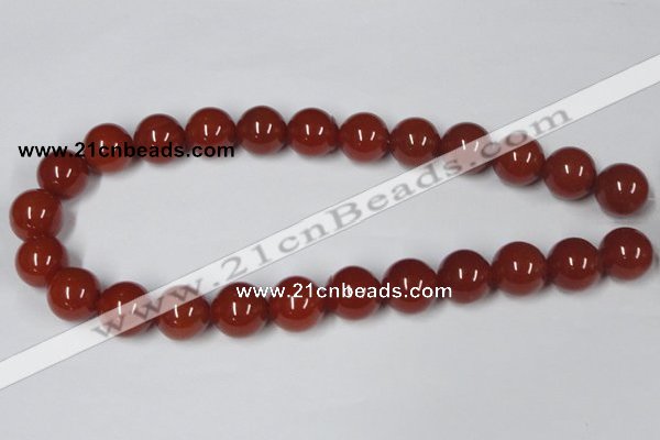 CAA115 15.5 inches 16mm round red agate gemstone beads wholesale