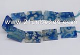 CAA1165 15.5 inches 30*40mm rectangle sakura agate gemstone beads