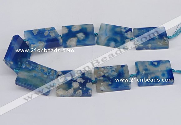 CAA1165 15.5 inches 30*40mm rectangle sakura agate gemstone beads