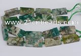 CAA1169 15.5 inches 22*40mm rectangle sakura agate gemstone beads