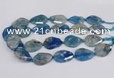 CAA1178 15.5 inches 22*30mm - 25*35mm faceted freeform sakura agate beads