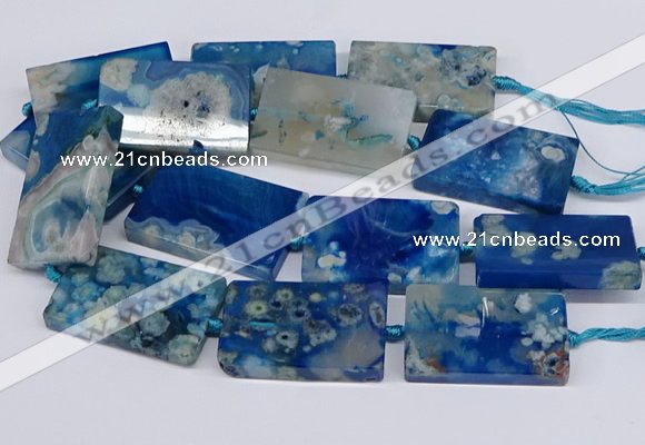 CAA1202 15.5 inches 30*50mm rectangle sakura agate beads