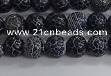 CAA1210 15.5 inches 6mm round frosted agate beads wholesale