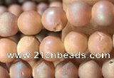 CAA1273 15.5 inches 6mm round matte plated druzy agate beads