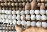 CAA1331 15.5 inches 12mm round matte plated druzy agate beads