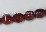 CAA147 15.5 inches 10*12mm star fruit shape red agate gemstone beads