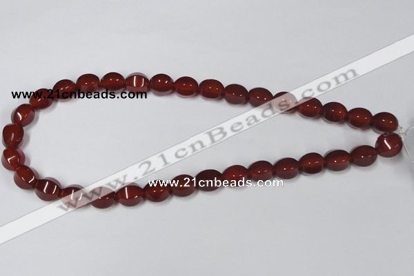 CAA147 15.5 inches 10*12mm star fruit shape red agate gemstone beads