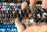 CAA1539 15.5 inches 10mm round banded agate beads wholesale