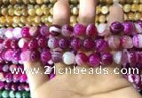 CAA1563 15.5 inches 10mm round banded agate beads wholesale