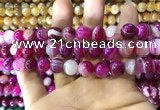 CAA1564 15.5 inches 12mm round banded agate beads wholesale