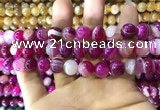 CAA1564 15.5 inches 12mm round banded agate beads wholesale