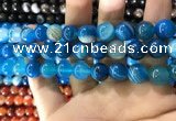 CAA1576 15.5 inches 12mm round banded agate beads wholesale