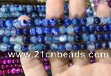 CAA1579 15.5 inches 6mm round banded agate beads wholesale