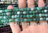 CAA1591 15.5 inches 6mm round banded agate beads wholesale