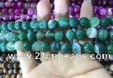 CAA1593 15.5 inches 10mm round banded agate beads wholesale