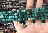 CAA1597 15.5 inches 6mm round banded agate beads wholesale