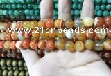 CAA1609 15.5 inches 6mm round banded agate beads wholesale