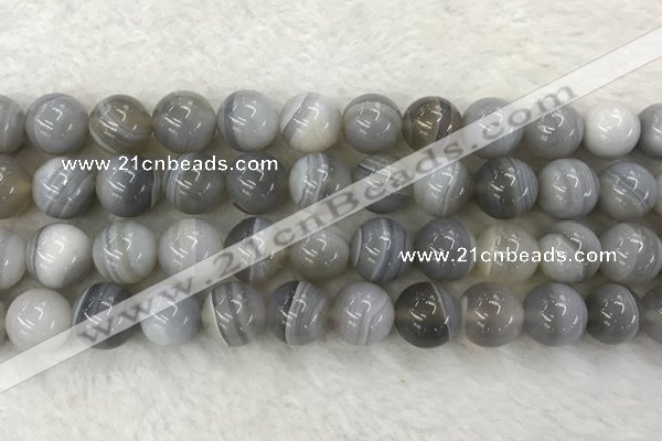 CAA1806 15.5 inches 16mm round banded agate gemstone beads