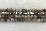 CAA1812 15.5 inches 8mm round banded agate gemstone beads