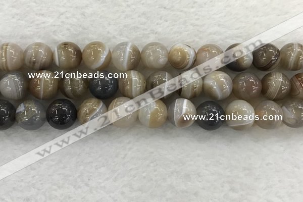 CAA1816 15.5 inches 16mm round banded agate gemstone beads