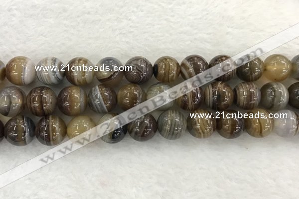 CAA1826 15.5 inches 16mm round banded agate gemstone beads