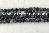 CAA1834 15.5 inches 12mm round banded agate gemstone beads