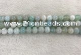 CAA1843 15.5 inches 10mm round banded agate gemstone beads