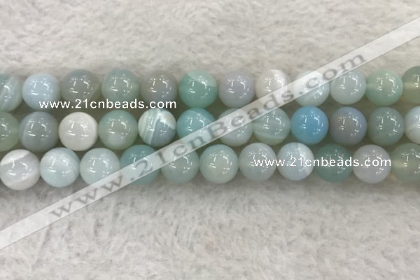 CAA1846 15.5 inches 16mm round banded agate gemstone beads