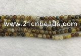 CAA1860 15.5 inches 4mm round banded agate gemstone beads