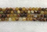 CAA1862 15.5 inches 8mm round banded agate gemstone beads