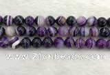 CAA1875 15.5 inches 14mm round banded agate gemstone beads