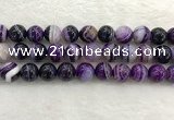 CAA1876 15.5 inches 16mm round banded agate gemstone beads