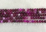 CAA1881 15.5 inches 6mm round banded agate gemstone beads