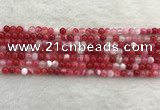 CAA1890 15.5 inches 4mm round banded agate gemstone beads